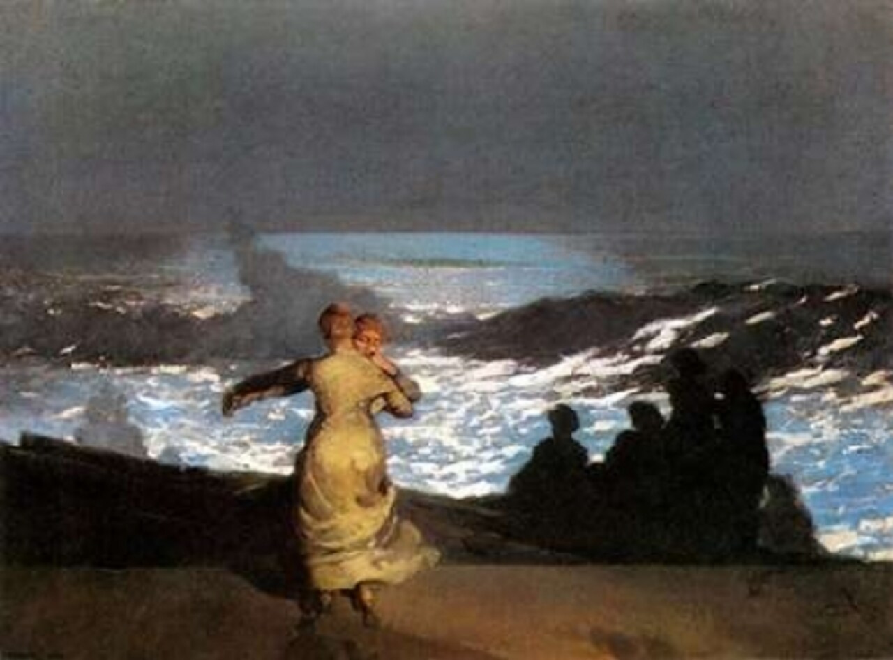 A Summer Night Poster Print by Winslow Homer - Item # VARPDX373204